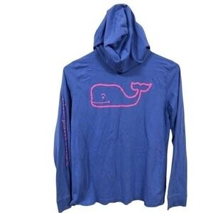 Vineyard Vines long sleeve sub whale tee hooded T-shirt women SIZE XS